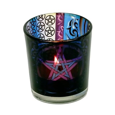 Pentacle tea light holder